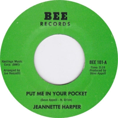 JEANNETTE HARPER - Put Me In Your Pocket / To Be Loved