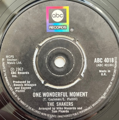 THE SHAKERS - One Wonderful Moment / Love, Love, Love