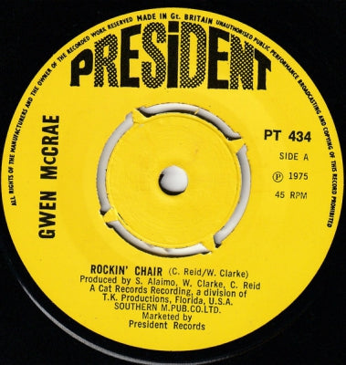 GWEN MCCRAE - Rockin' Chair / It Keeps On Raining