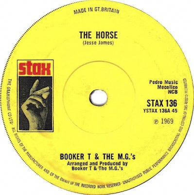BOOKER T. & THE M.G.'S - The Horse / Slum Baby