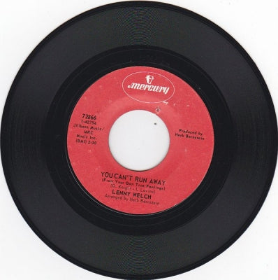 LENNY WELCH - You Can't Run Away / Halfway To Your Arms