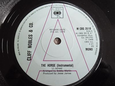 CLIFF NOBLES & CO - The Horse (Instrumental) / Love Is All Right