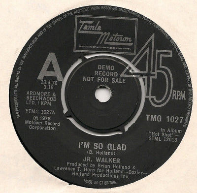 JR. WALKER - I'm So Glad / Dancin' Like They Do On Soul Train