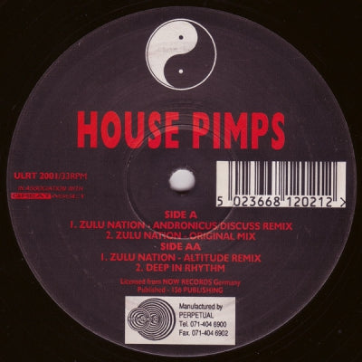 HOUSE PIMPS - Zulu Nation