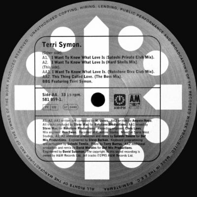TERRI SYMON - I Want To Know (What Love Is)
