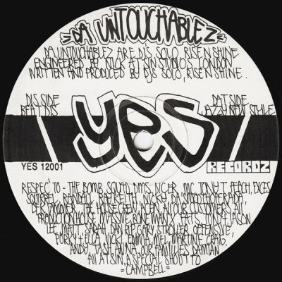 DA UNTOUCHABLEZ - Jazzy New Style / Beat Dis