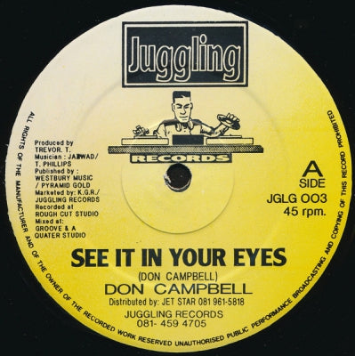 DON CAMPBELL - See It In Your Eyes / No.1 Accapella / No.2 Version