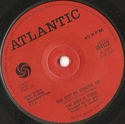 VANILLA FUDGE - You Keep Me Hanging On / Take Me For A Little While