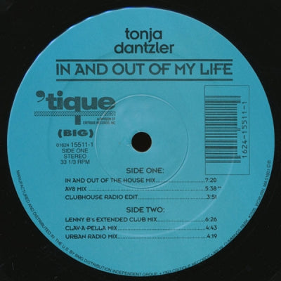 TONJA DANTZLER - In And Out Of My Life