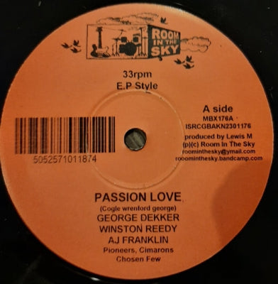 GEORGE DEKKER, WINSTON REEDY, A.J. FRANKLIN / SALUTE / WINSTON REEDY, RACHEL WALLACE / JOSEPH COTTON - Passion Love / Passion Dub / The Right Track / Show Some Love