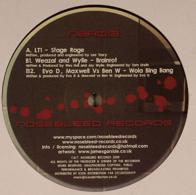 VARIOUS (LT1 / WEAZAL & WYLIE / EVO D & MAXWELL VS BEN W) - Stage Rage / Brainrot / Wola Bing Bang