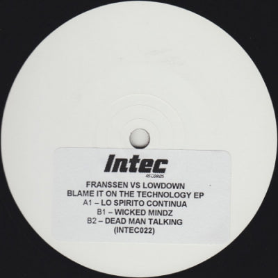 FRANSSEN VS LOWDOWN - Blame It On The Technology EP
