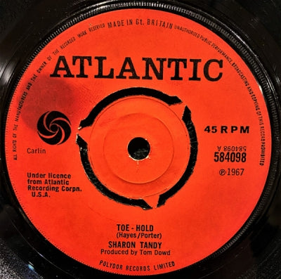 SHARON TANDY - Toe-Hold / I Can't Get Over It