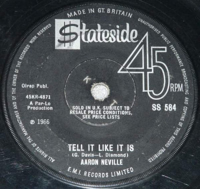 AARON NEVILLE - Tell It Like It Is / Why Worry