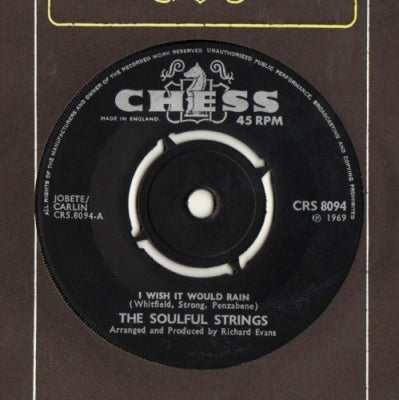 THE SOULFUL STRINGS - I Wish It Would Rain / Listen Here