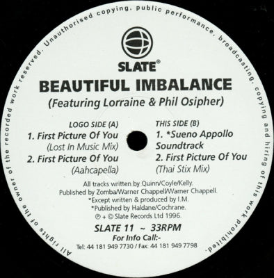 BEAUTIFUL IMBALANCE FEATURING LORRAINE & PHIL OSIPHER - First Picture Of You