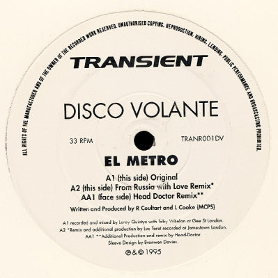 DISCO VOLANTE - El Metro