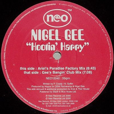NIGEL GEE - Hootin' Harry