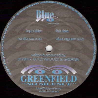 GREENFIELD - No Silence / Blue Orgasm