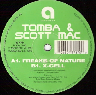 TOMBA & SCOTT MAC - Freaks Of Nature / X-Cell