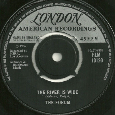 THE FORUM - The River Is Wide / I Fall In Love (All Over Again)