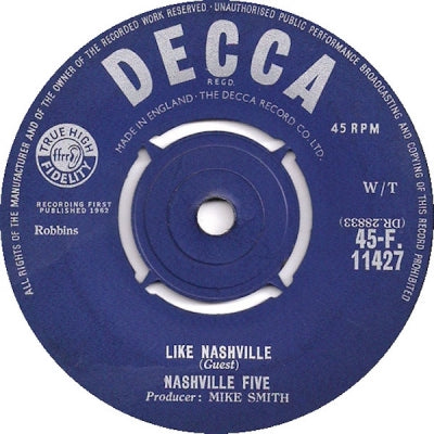 NASHVILLE FIVE - Like Nashville / Stand Up And Say That