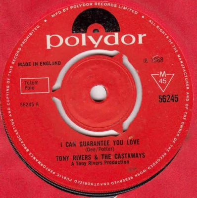 TONY RIVERS AND THE CASTAWAYS - I Can Guarantee You Love / Pantomime