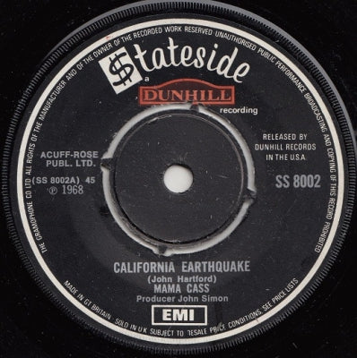 MAMA CASS - California Earthquake / Talkin' To Your Toothbrush