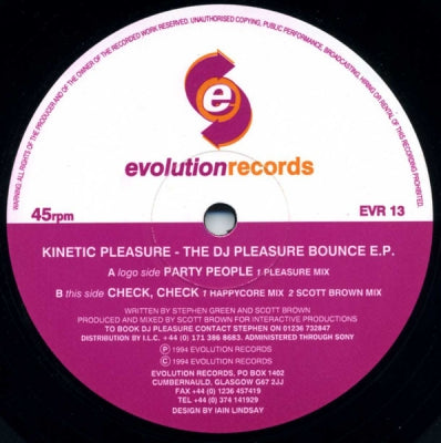 KINETIC PLEASURE - The DJ Pleasure Bounce E.P.