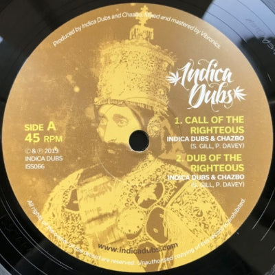 INDICA DUBS & CHAZBO - Call Of The Righteous