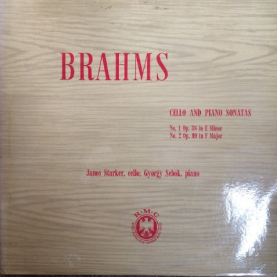 BRAHMS - Cello And Piano Sonatas