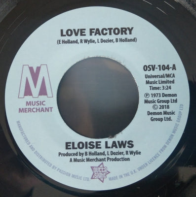 ELOISE LAWS / JUST BROTHERS - Love Factory / Sliced Tomatoes