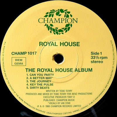 ROYAL HOUSE - Can You Party? - The Royal House Album