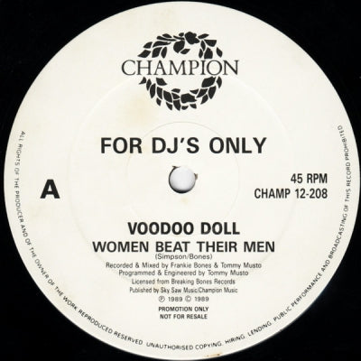 VOODOO DOLL - Women Beat Their Men