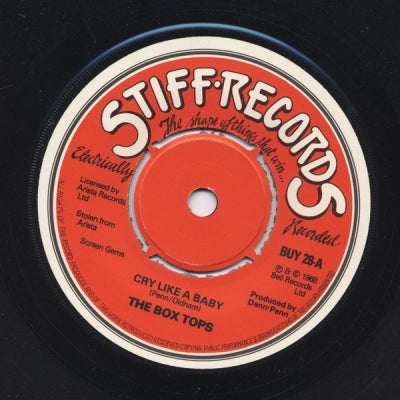 THE BOX TOPS - Cry Like A Baby / The Letter