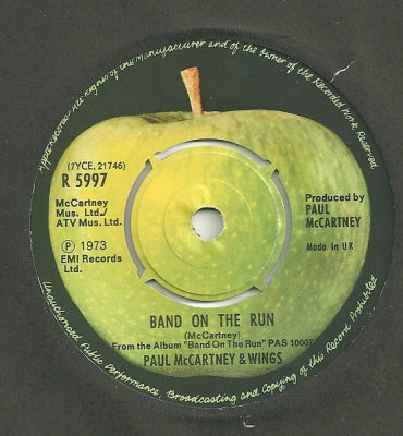 PAUL MCCARTNEY & WINGS - Band On The Run / Zoo Gang