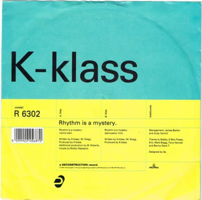 K-KLASS - Rhythm Is A Mystery