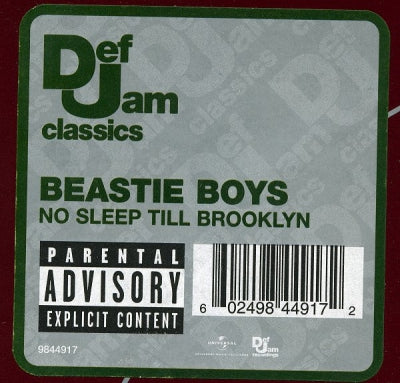 BEASTIE BOYS - No Sleep Till Brooklyn