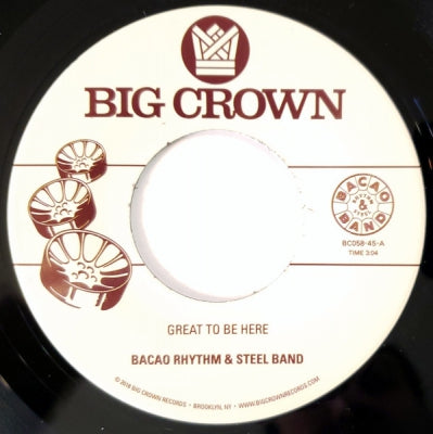 BACAO RHYTHM & STEEL BAND - Great To Be Here / All Tha Ca$h