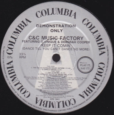 C & C MUSIC FACTORY - Keep It Comin'