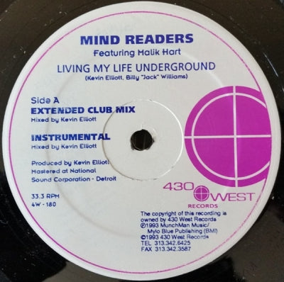 MIND READERS FEATURING MALIK HART - Living My Life Underground