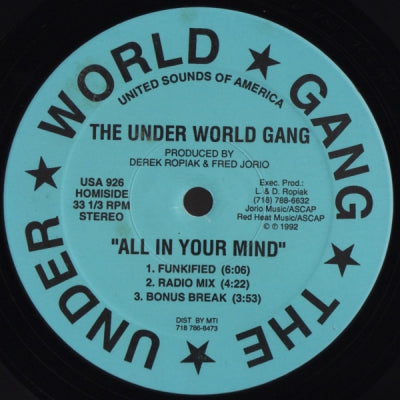 THE UNDER WORLD GANG - All In Your Mind