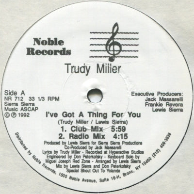 TRUDY MILLER - I've Got A Thing For You