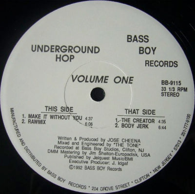 UNDERGROUND HOP - Volume One