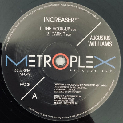 AUGUSTUS WILLIAMS - Increaser EP