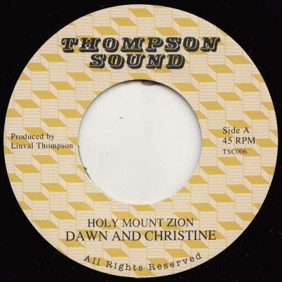 DAWN AND CHRISTINE - Holy Mount Zion