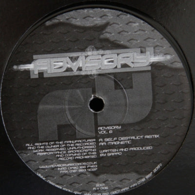 SAPPO - Advisory Vol 6 (Self Destruct - Remix / Magnetic)