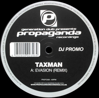 TAXMAN - Evasion (Remix) / Sleeze
