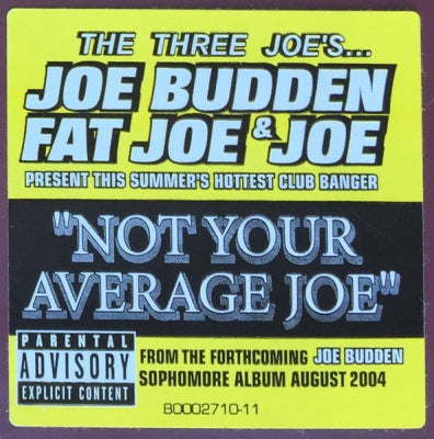 JOE BUDDEN FEATURING DJ KAYSLAY, FAT JOE AND JOE - Not Your Average Joe