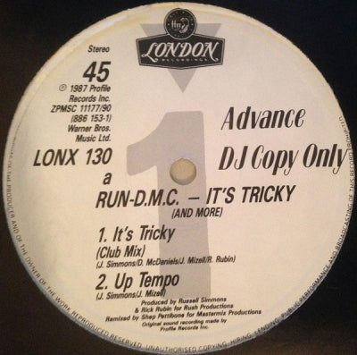RUN D.M.C - It's Tricky (And More)